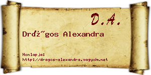 Drágos Alexandra névjegykártya